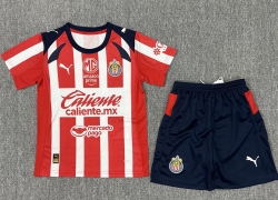 2526 Chivas Home Soccer Kids Soccer Jersey